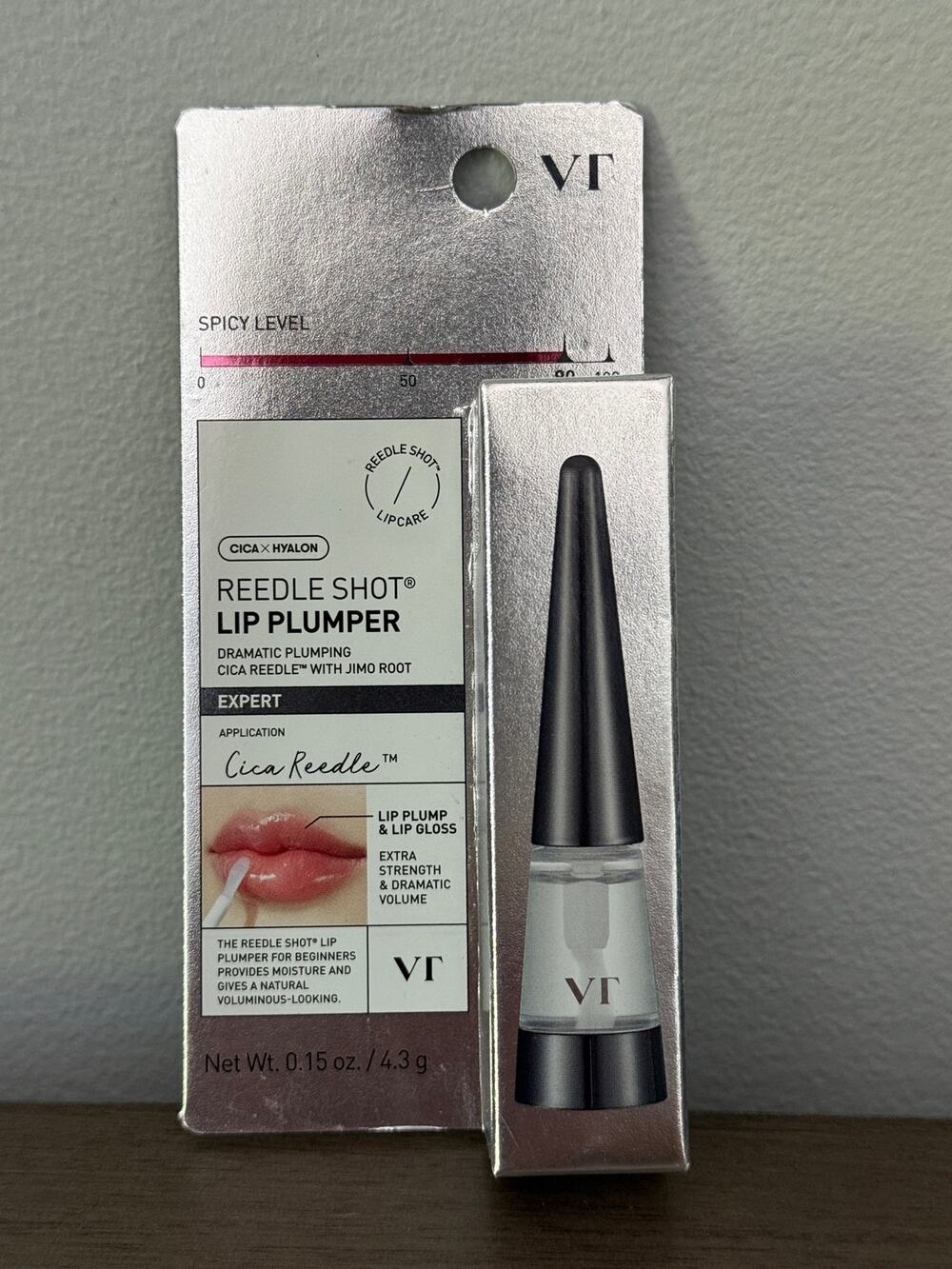 VTCosmetics Reedle Shot Lip Plumper Experts Clear .15oz Korean Beauty NEW